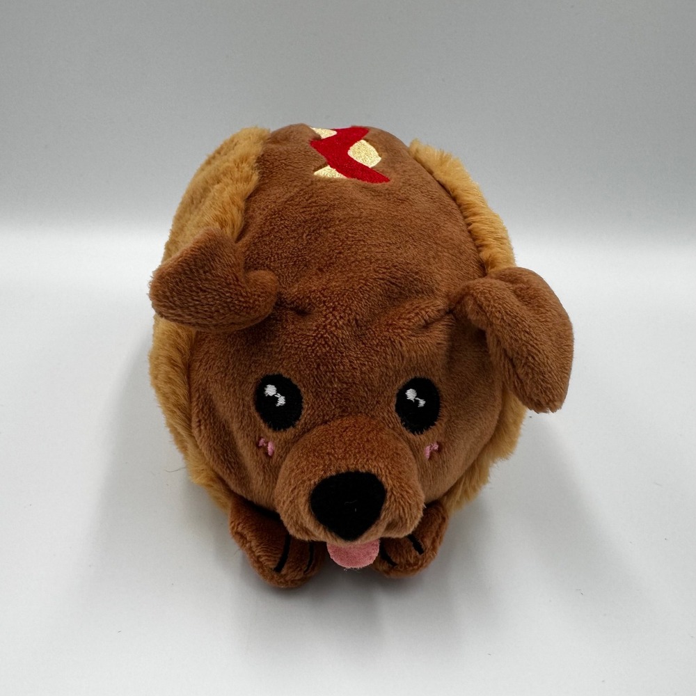 Dachshund Squishable in Hot Dog Bun w/ Mustard and Ketchup - EXCELLENT Condition